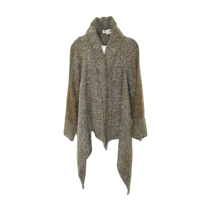 Vintage Brown Chevron Coat