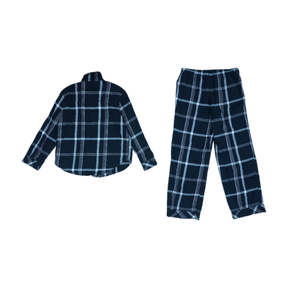 Black Plaid Pajama Set