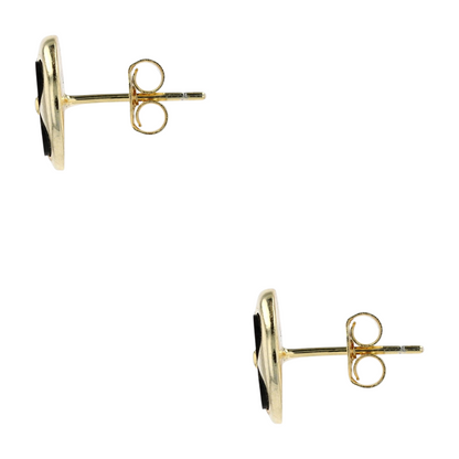 Sterling Silver Onyx Stud Earrings