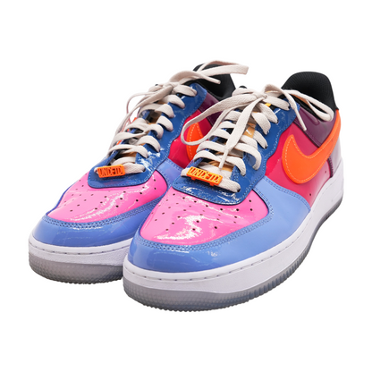 Undefeated Multi-Patent Total Orange Air Force 1 Low SP Low-Top Athletic Shoes