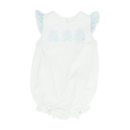 White Polka Dot Sleeveless One-Piece