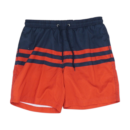 Red Color Block Swim Bottom