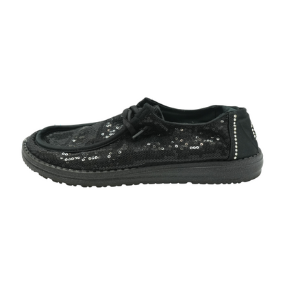 Hey Dude Black Slip-On Flats – Image 1
