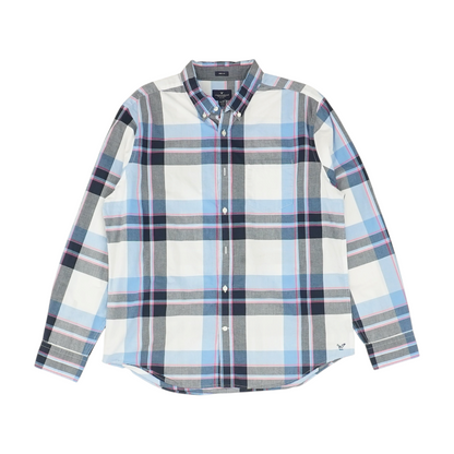 Multi Plaid Long Sleeve Button Down