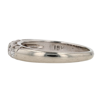 1/6 ctw 18K White Gold Diamond Band Ring