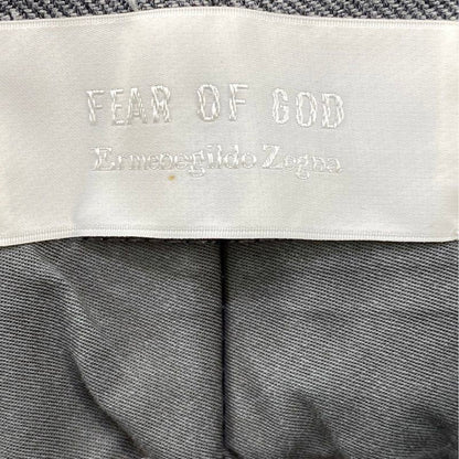 x Ermenegildo Zegna Grey Wool Striped Dress Pants