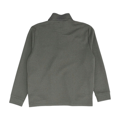 Gray Solid 1/4 Zip Pullover