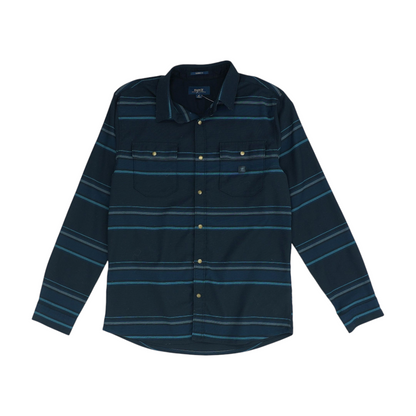 Black Striped Long Sleeve Button Down