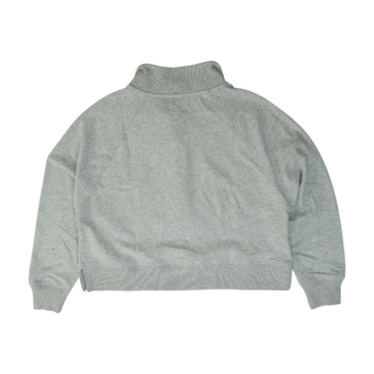 Gray Solid 1/4 Zip Pullover