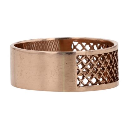 14K Rose Gold Band Ring