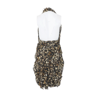 Black Animal Print Mini Dress