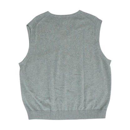 Gray Solid Vest Sweater