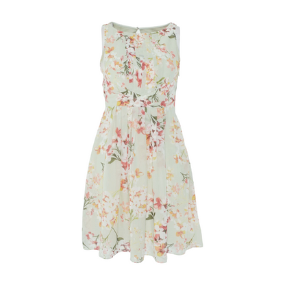 Green Floral Mini Dress