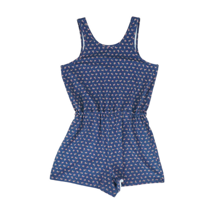 Navy Floral Romper