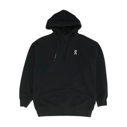 Black Solid Hoodie Pullover