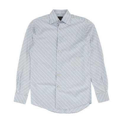 Blue Striped Long Sleeve Button Down