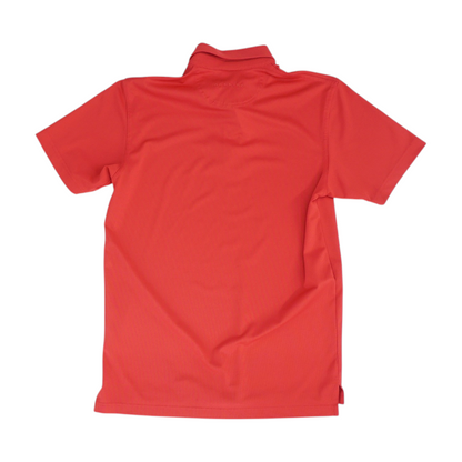 Red Solid Short Sleeve Polo