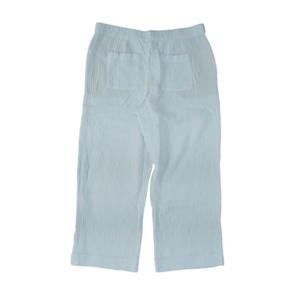 White Casual Wide Leg Pants