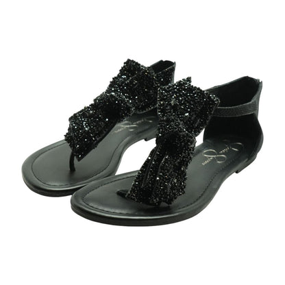 Black Flat Sandals