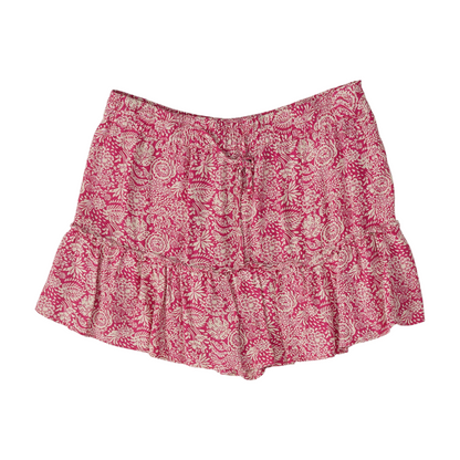 Pink Floral Active Skort