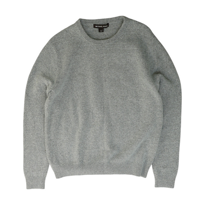 Gray Solid Pullover Sweater