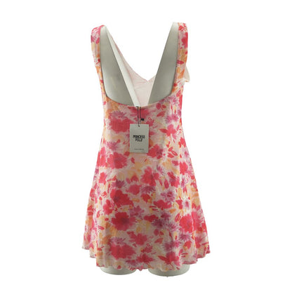 Pink Floral Mini Dress