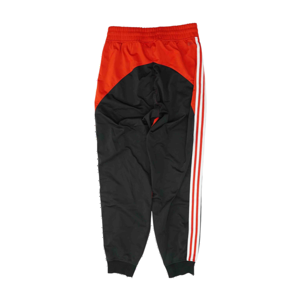 Red Color Block Regular Pants