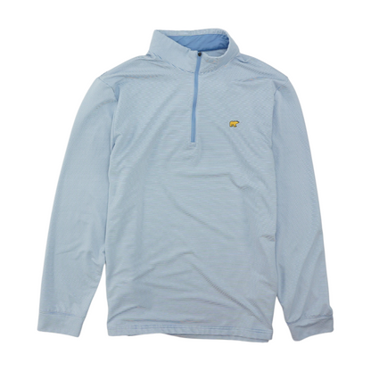 Blue Striped 1/4 Zip Pullover