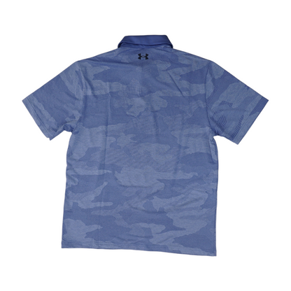 Blue Camo Short Sleeve Polo