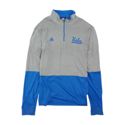 Gray UCLA Solid 1/4 Zip Pullover