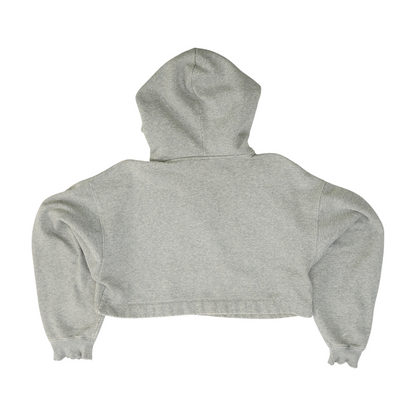 Gray Solid Hoodie Pullover