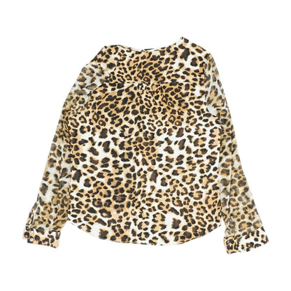 Tan Animal Print Blouse
