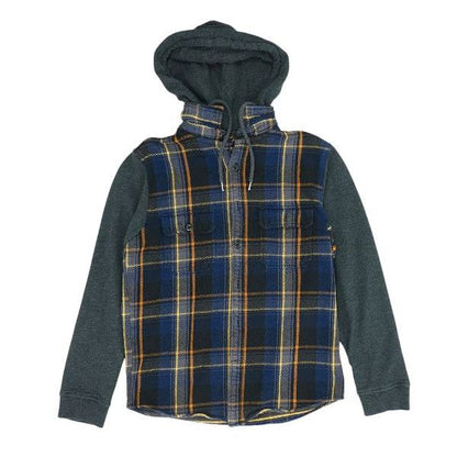Multi Plaid Flannel Button Down