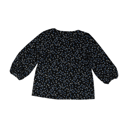 Black Petite Floral Blouse