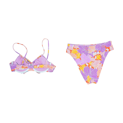 Purple Floral Two-Piece