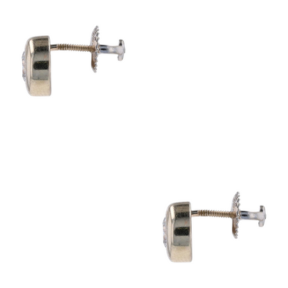 1/2 ctw 14K White Gold Diamond Stud Earrings