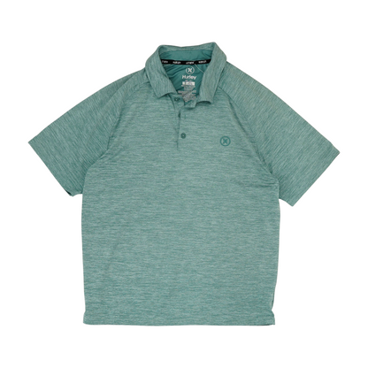 Green Solid Short Sleeve Polo