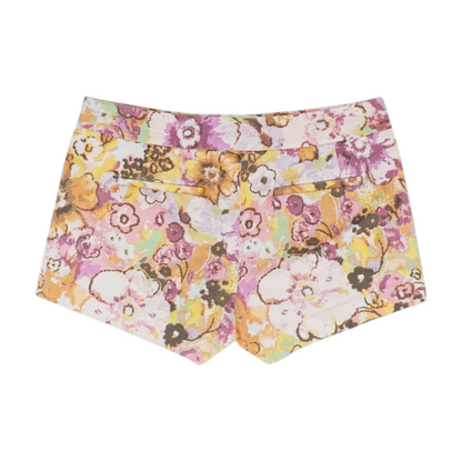 Pink Floral Chino Shorts