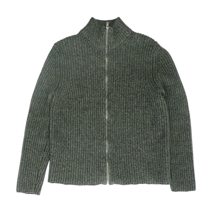 Banana Republic Green Solid Cardigan Sweater – Image 1