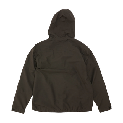 Black Solid Rain Jacket
