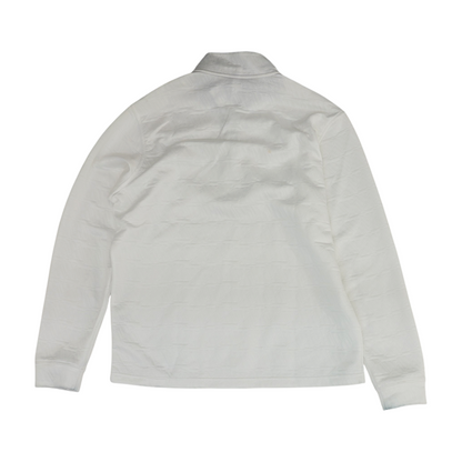 White Solid 1/4 Zip Pullover