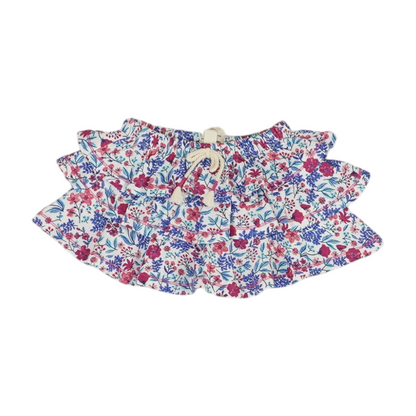 White Floral Skirt