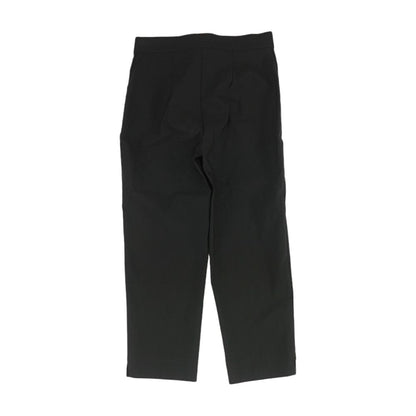 Black Solid Capri Pants