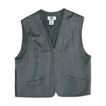 Vintage Black Solid Vest