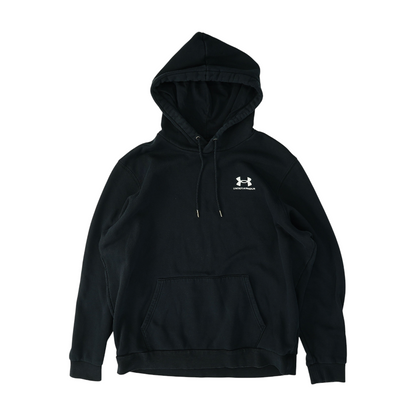 Black Solid Hoodie Pullover