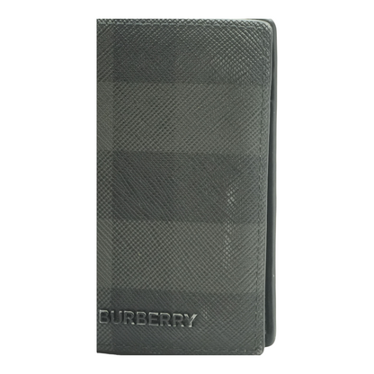 Charcoal Grey Check Folding Card Case