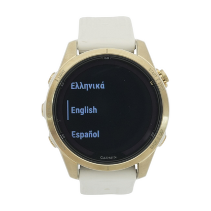 42mm Fenix 7S Gold Smartwatch Gray Band S/M