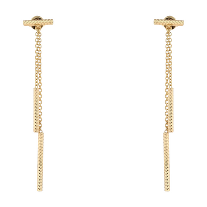 14K Yellow Gold Drop Earrings