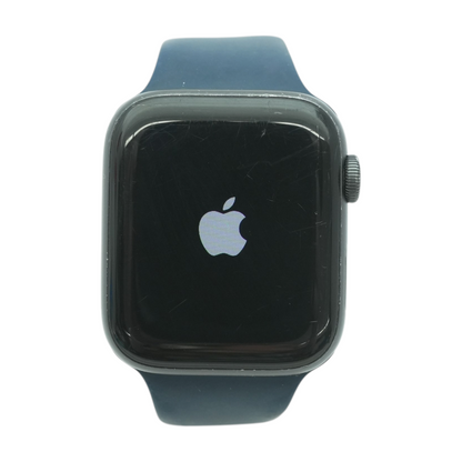 44mm Series SE Space Gray Smartwatch Blue Band M/L