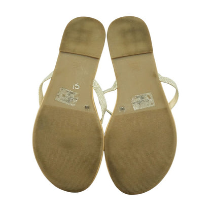 Silver Flip Flop Sandals
